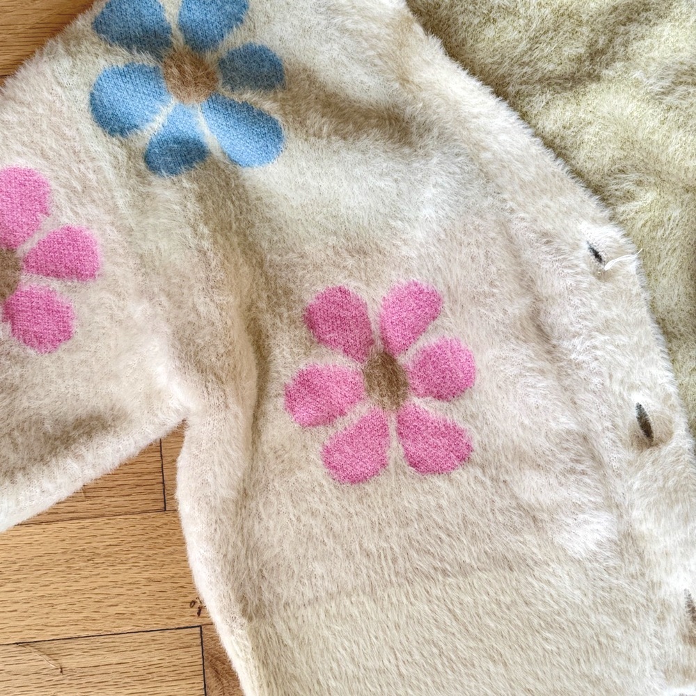 Altar’d State, size S, cropped flower cardigan/ button down sweater. - Picture 2 of 4